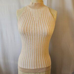 Bebe Sleeveless Turtle Neck Top Sz S